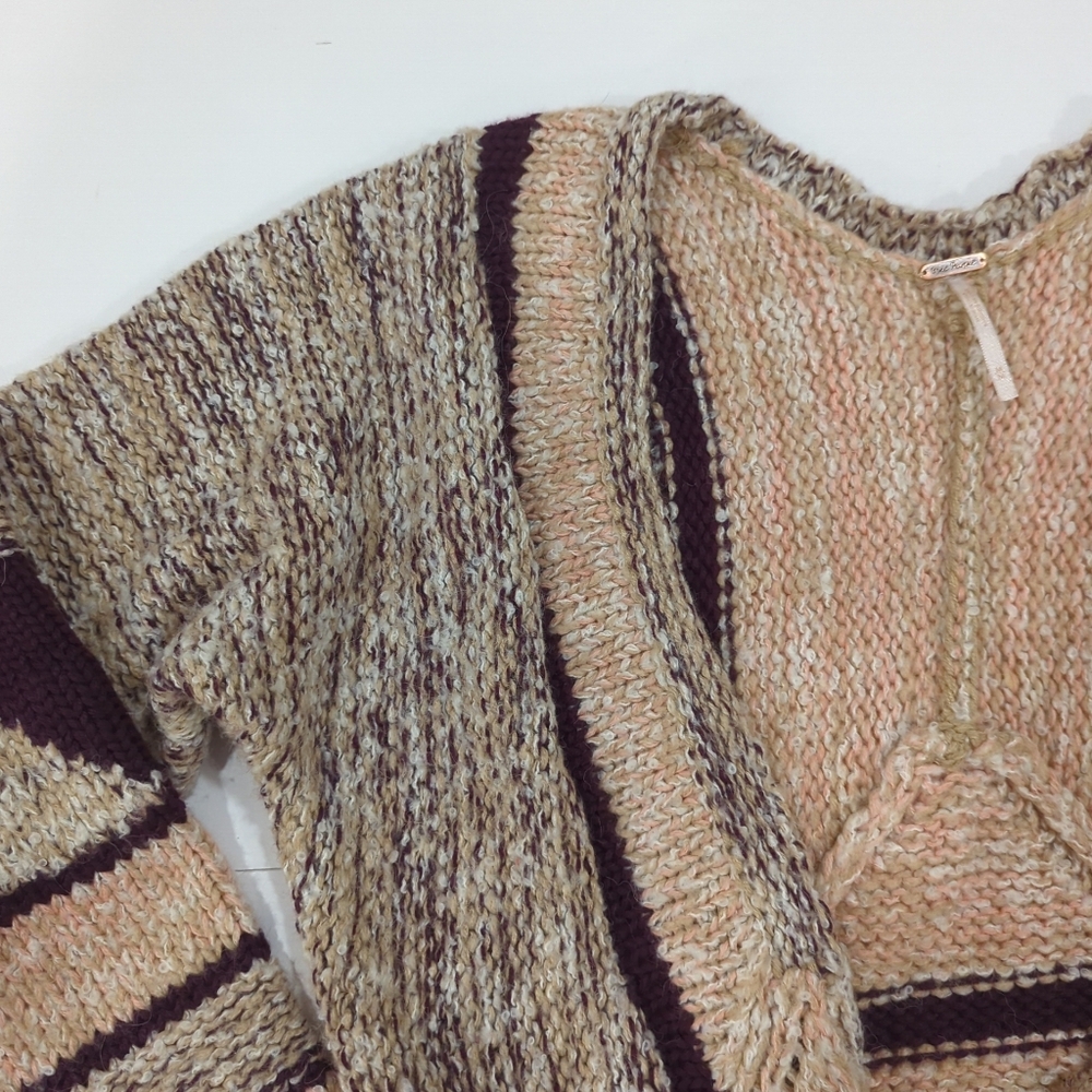 Free People Open Cardigan Sweater - Women's Size Medium Bell Sleeve - Picture 4 of 14